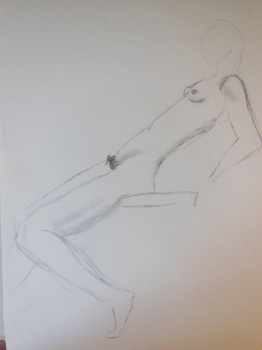 Unfinished Study. Pencil on paper # 9