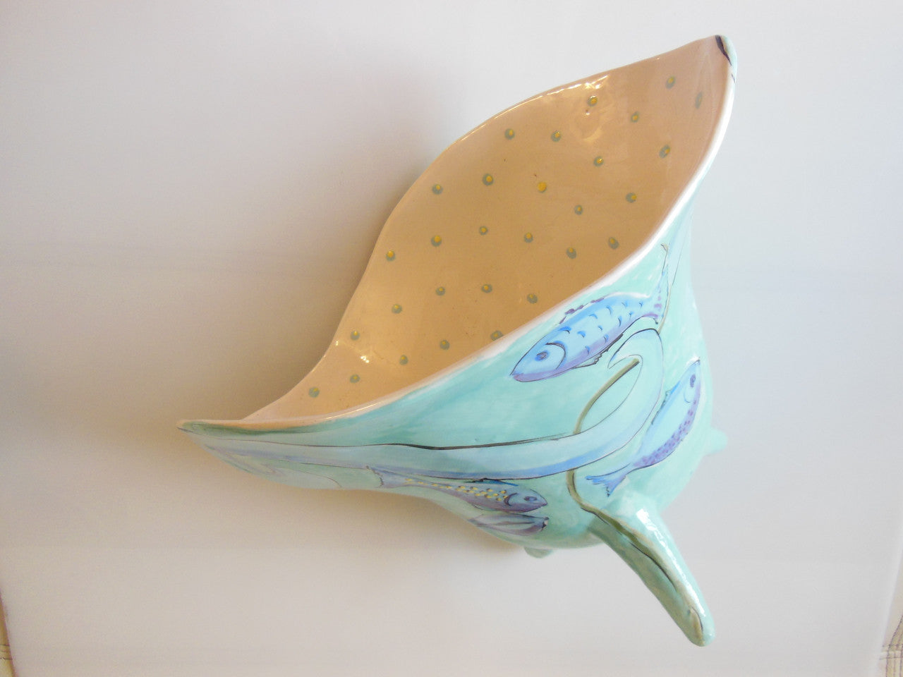 Tamara S Gordon Ceramics. Magical Wavy Ocean pot